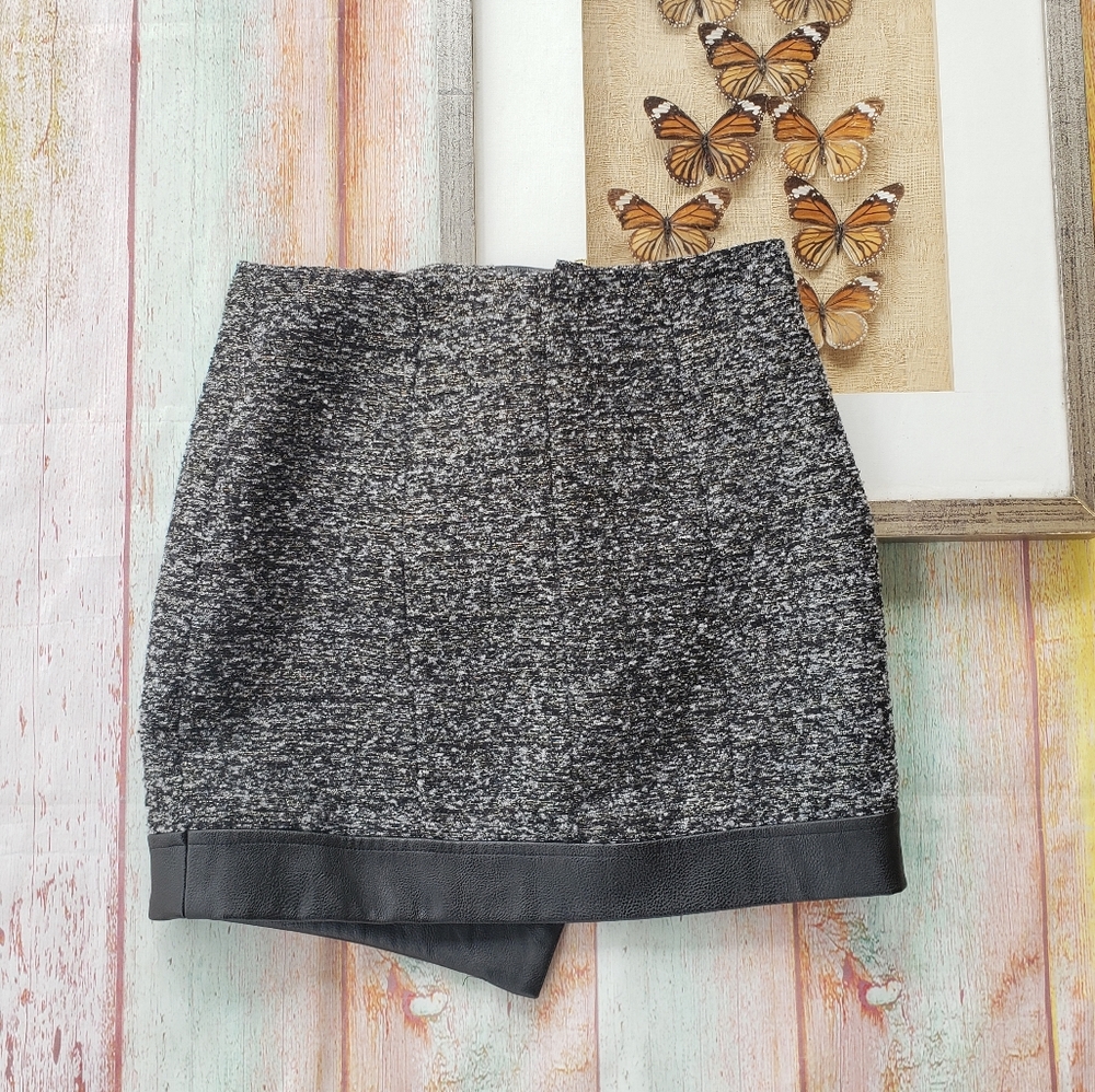 NWT Rodeo Show Metallic Tweed Zipper Mini Skirt S - Picture 3 of 8